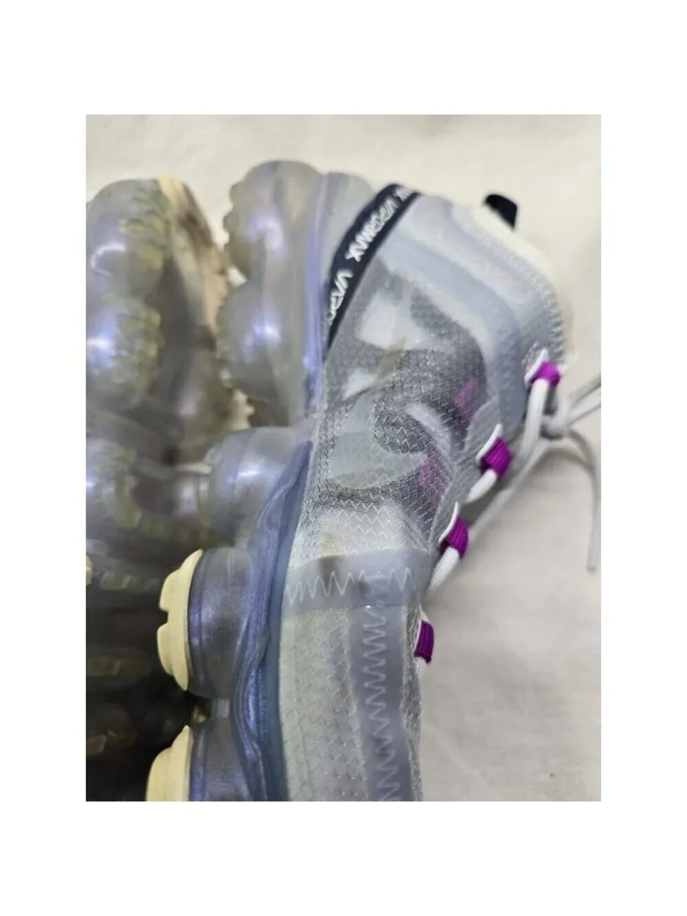 Nike Air VaporMax Football Gray 2019 Running Shoes Sneakers Womens Size 8